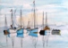 61  Diane Poole  Boats at Rest (after RH)  Watercolour